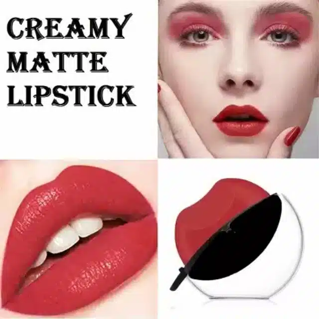 Apple Design Waterproof Matte Lipstick (Red)