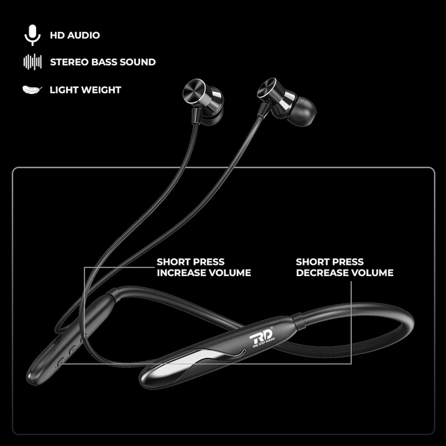 TRD Wireless Bluetooth in-Ear Neckband (Black)