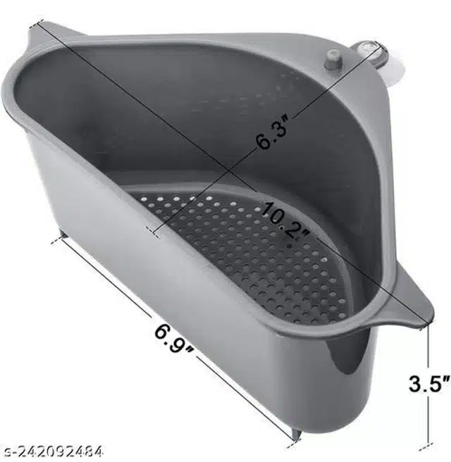 Kitchen Sink Corner Tray (Grey)