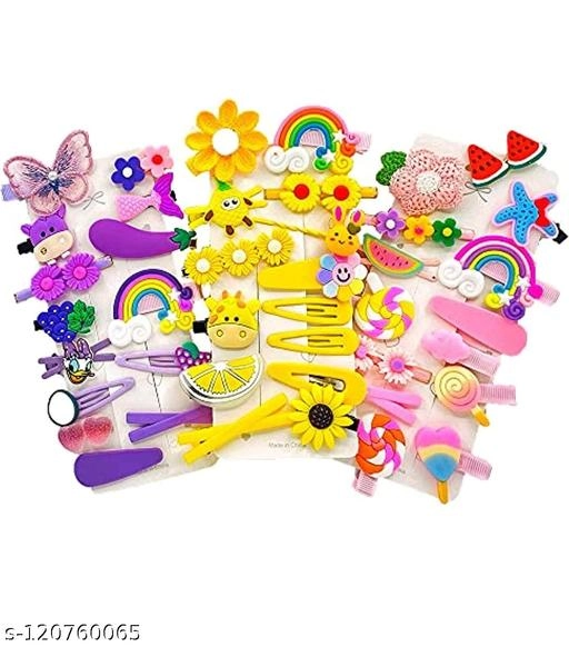 Rubber Hair Clips for Girls (Multicolor, Pack of 42)