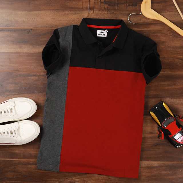 Knit Kingdom Casual Cotton Half Sleeves T-shirt For Men (Black, M) (KK-12)