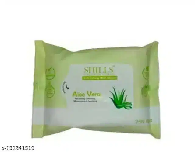 Shills Aloevera Wet Face Wipes