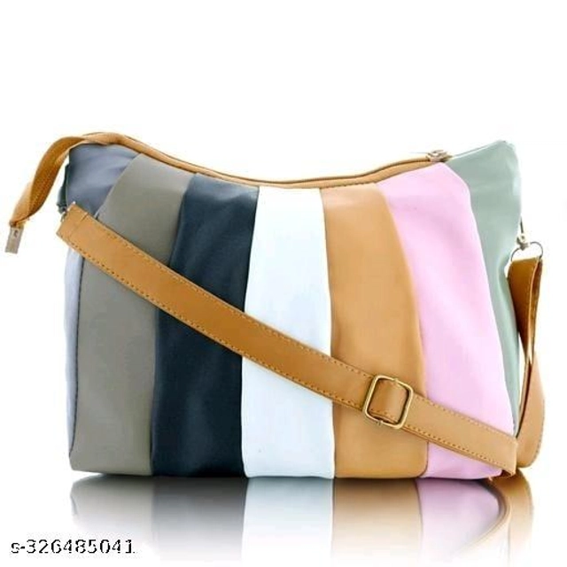 PU Sling Bag for Women (Multicolor)