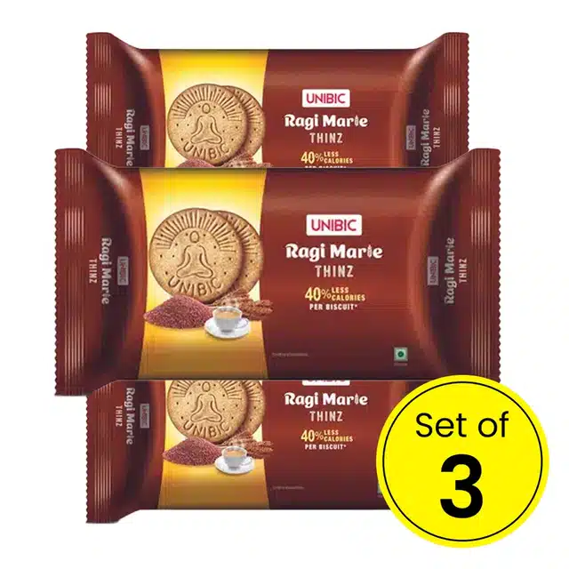Unibic Ragi Marie Thins 58 g (Pack of 3)
