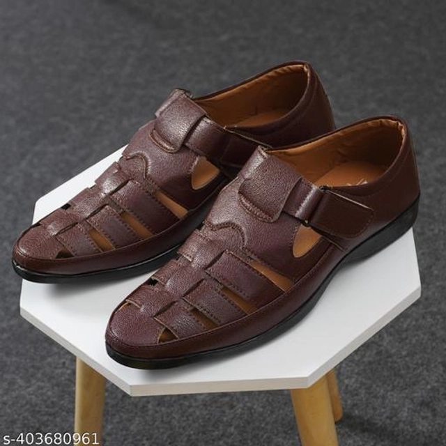 Sandals for Men (Brown, 6)