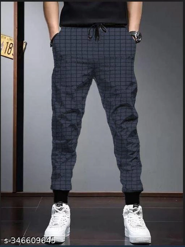 Cotton Trackpants for Boys (Dark Grey, 15-16 Years)