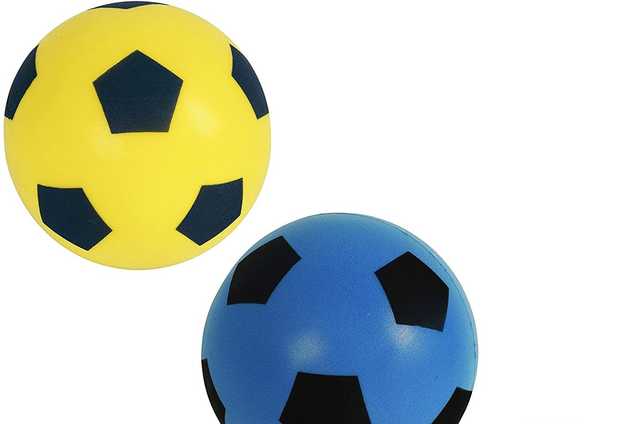 Pinak Rubber Kids Football Soccer Educational Toy Ball (PACK OF 2, Multicolor) (PS-98)