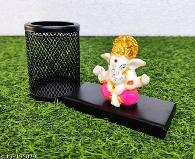 Pen Holder with Lord Ganesha (Multicolor)