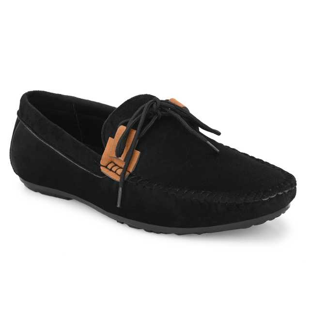 RAY J Men Casual Loafers (Black, 10) (RJ-40)