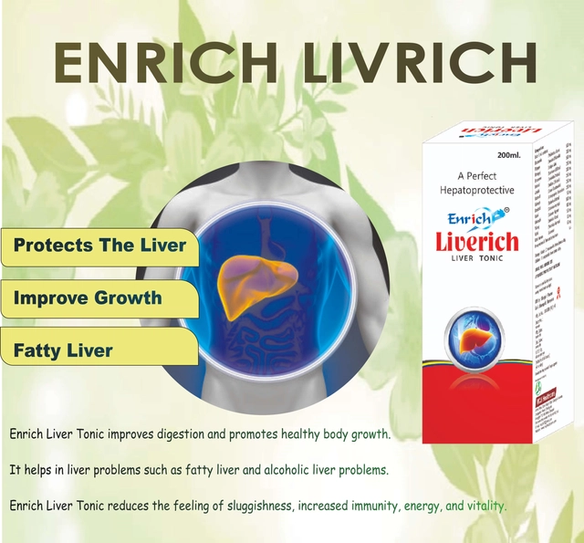 Enrich Plus Liverich Liver Tonic (200 ml, Pack of 2)