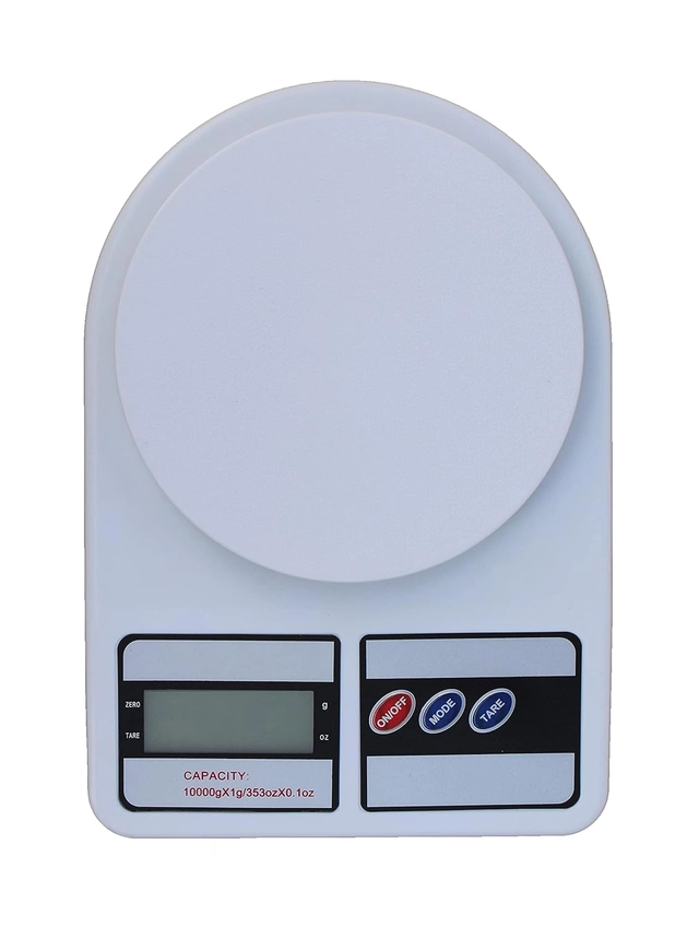 Multipurpose Portable Electronic Digital Weighing Scale (White)