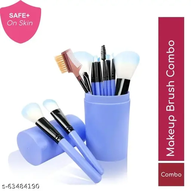 Makeup Brush Set Blue Box with 12 pcs Professional Makeup Brush (Pack of 12)