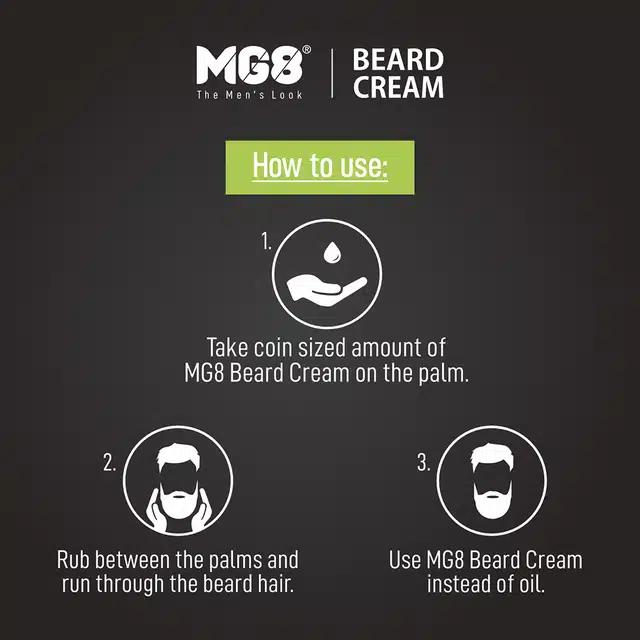 MG8 Beard and Mustache Softener Cream (80 g)