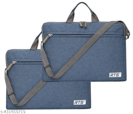 Fabric Laptop Bag (Blue, Pack of 2)