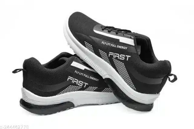 First Sports Shoes For Men (Black, 10)