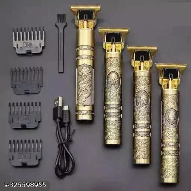 Metal Buddha Trimmer for Men (Gold)