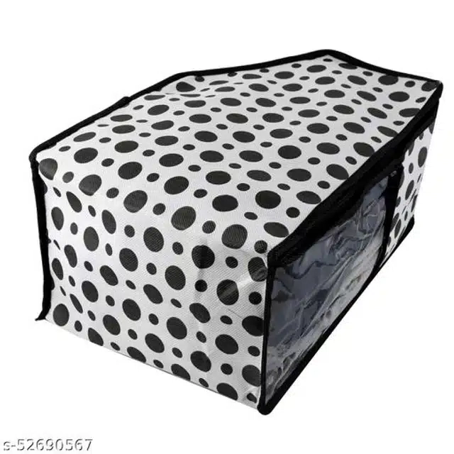 PVC Clothes Cover (Black And White, Pack Of 3)