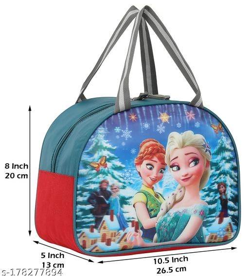 Polyester Lunch Box Bag for Kids (Multicolor)