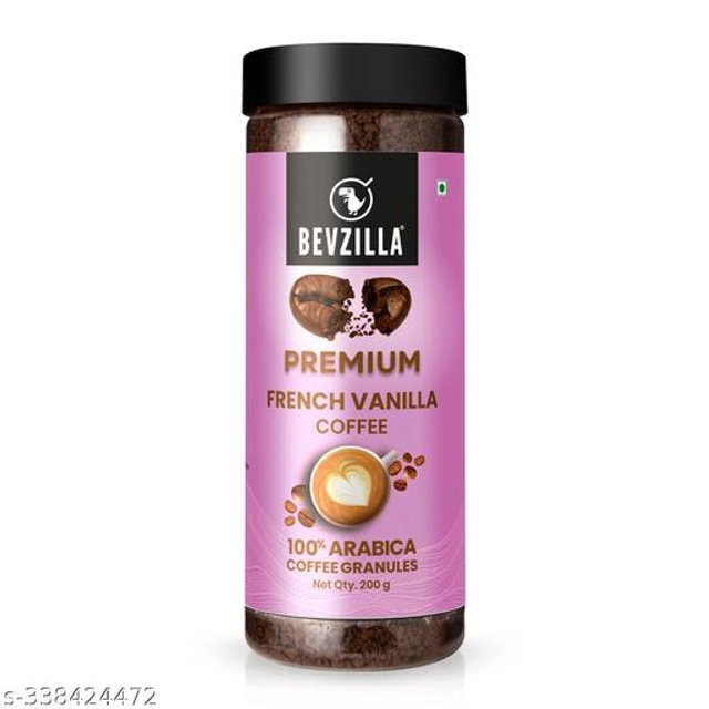 Bevzilla Instant Premium French Vanilla Coffee Powder (200 g)