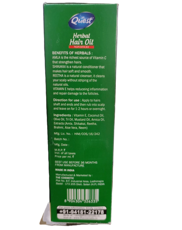 Quest Herbal Hair Oil (120 ml, Pack of 2)