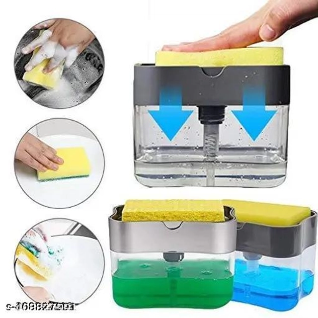 Plastic Soap Dispenser (Multicolor, 400 ml)