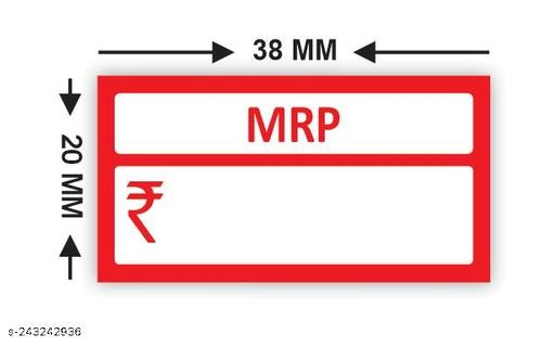 MRP Stickers for Packaging (Multicolor, 3.8x2 cm) (Pack of 500)