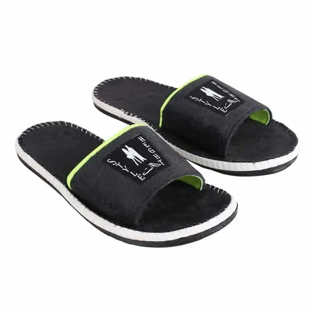STYLE HEIGHT Slides for Men's Soft And Comfort (Black, 9)