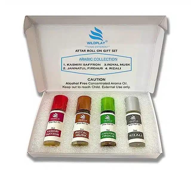 Arabian Collection Roll On Attar (7 ml, Set of 4)