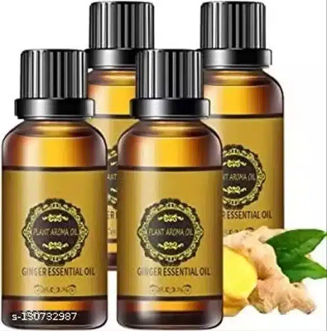 Ginger Essential Oil (Pack of 4, 30 ml)