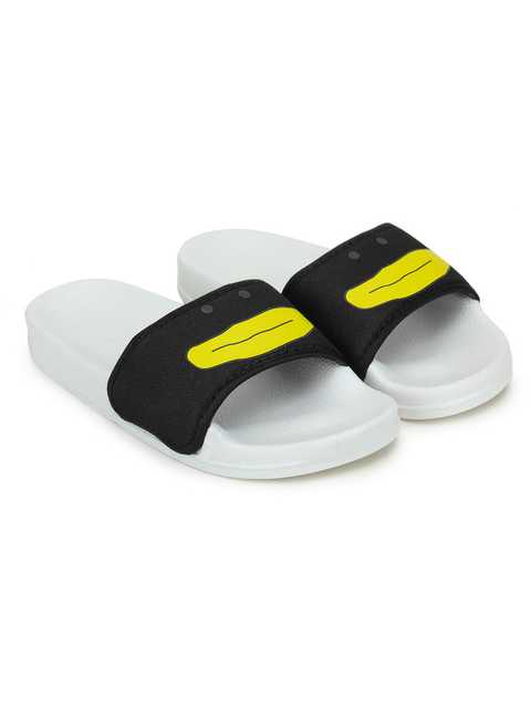 Footox Casual Women Slippers And Flipflops (White, 6) (FF-24)