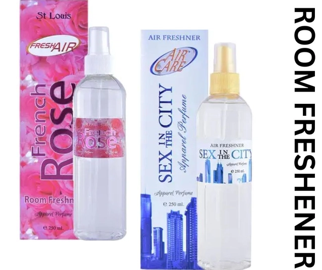 Sex In The City with French Rose Room Freshener (Pack of 2, 250 ml)