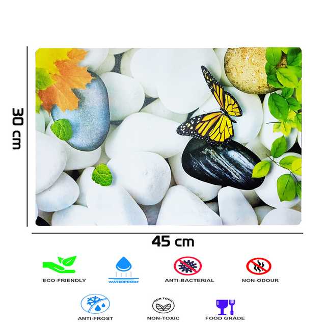 Multipurpose Refrigerator Mats (Multicolor, 12 X 17 Inch) (Pack of 6) (W-97)
