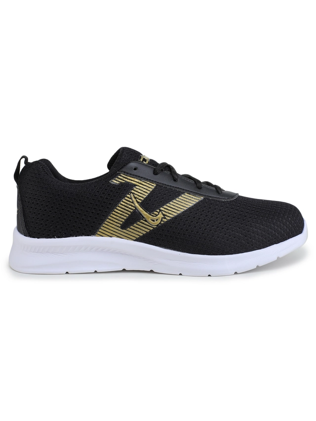 Sports Shoes for Men (Black & Gold, 6)