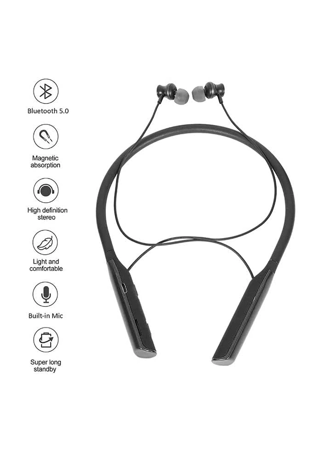 Wireless Neckband Bluetooth (Black)