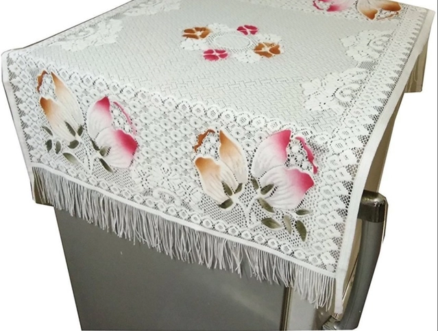 Crosmo Refrigerator Cover (White) (Width 56 cm)