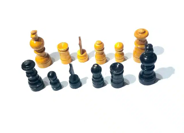 Wooden Chess Pieces (Multicolor, Set of 1)