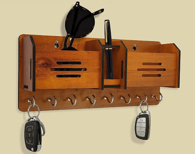 Wooden Key Holder (Brown)