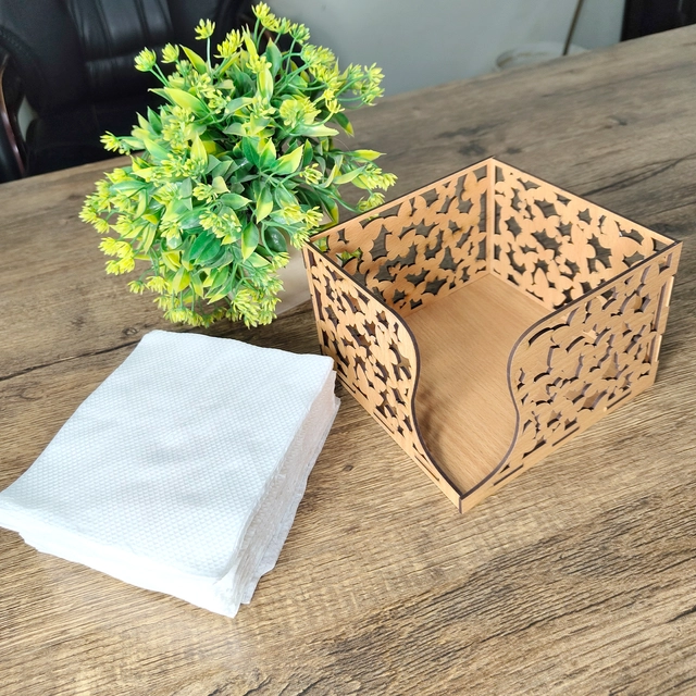 Wooden Tissue Paper Holder (Multicolor)