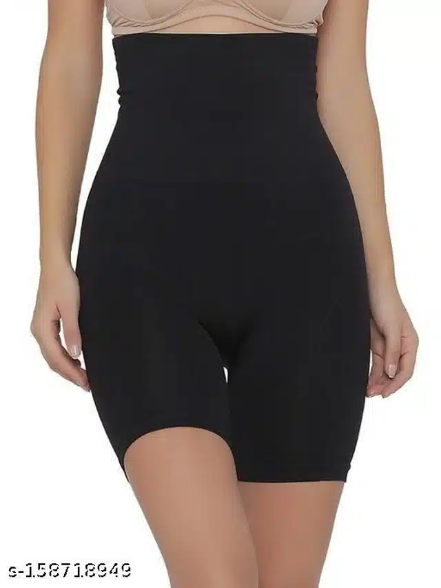 Cotton Shapewear for Women (Black, M)