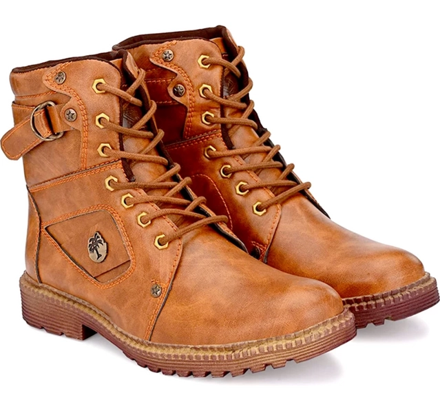 Boots for Men (Tan, 6)