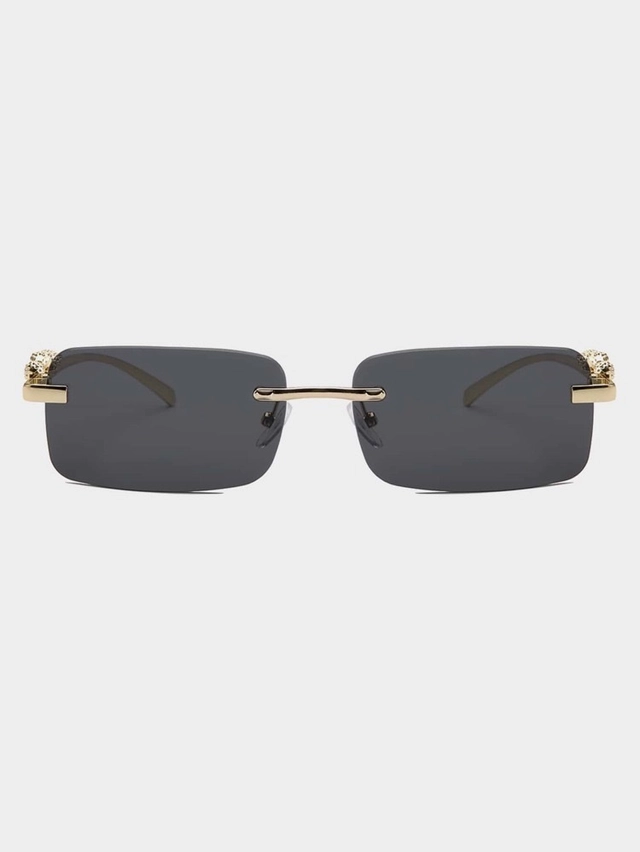 Dyana Core Rectangular Sunglasses (Black)