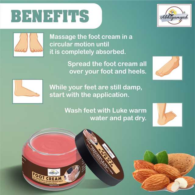 Abhigamyah Foot Care Cream For Rough, Dry And Cracked Heel (100 g, Pack Of 2) (A-619)