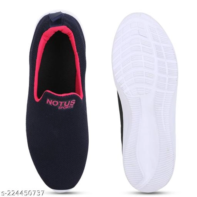 Sports Shoes for Women (Navy Blue & Pink, 4)