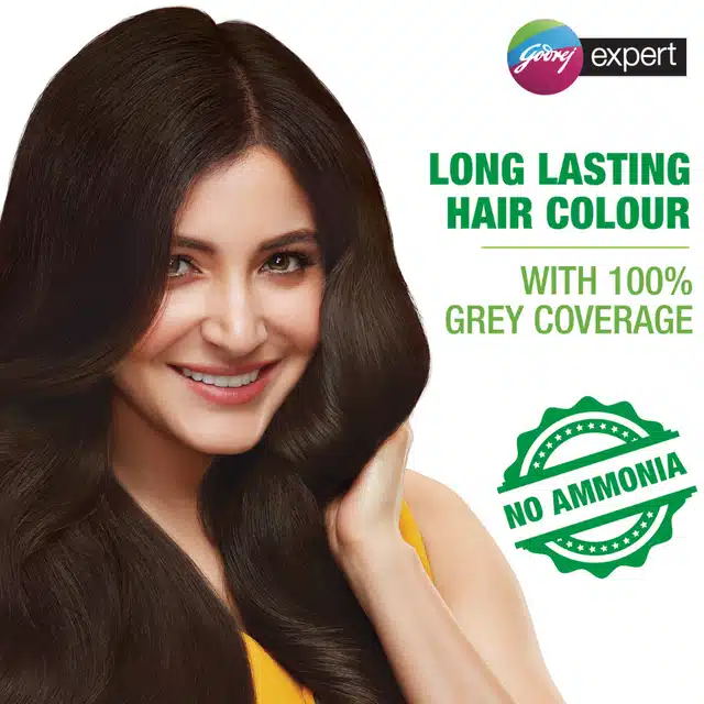Godrej Expert Rich Crème Hair Colour For Women & Men – (Dark Brown Shade) (4.06) 20 g + 20 ml)
