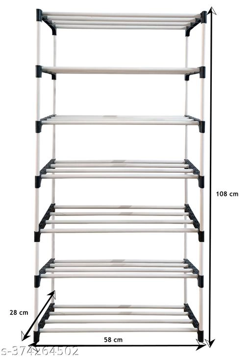 Metal 6 Layer Collapsible Multipurpose Rack (Brown)