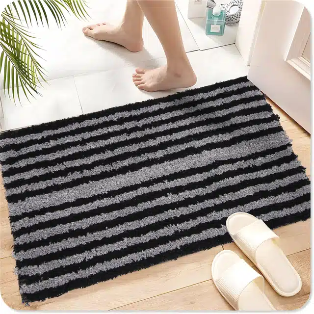 Soft Cotton Anti Skid Door Mats (Set of 3) (Multicolor, 35x55 cm)