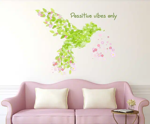 Positive Vibes Only Self Adhesive Wall Stickers