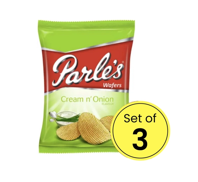 Parle Wafers Cream N Onion 3X75 g (Pack Of 3)