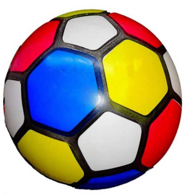 Pinak Rubber Kids Football Soccer Educational Toy Ball (PACK OF 2, Multicolor) (PS-98)