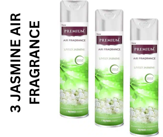 Premium Lively Jasmine Air Fragrance (Pack of 3, 217 ml)